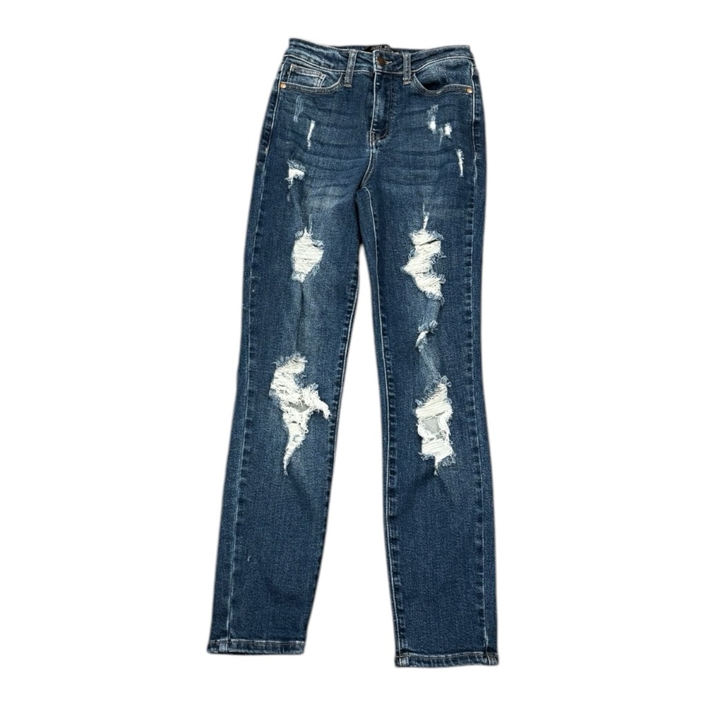 Judy Blue Straight Fit Distressed Jeans Size 0/24